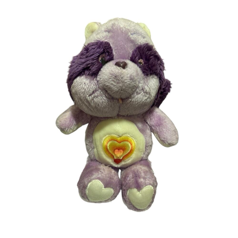 Vintage 80’s Kenner Care Bear Cousins Bright Heart Raccoon Stuffed Plush 13”